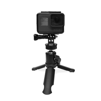 Image of a mini tripod for a GoPro camera to capture video at putt level